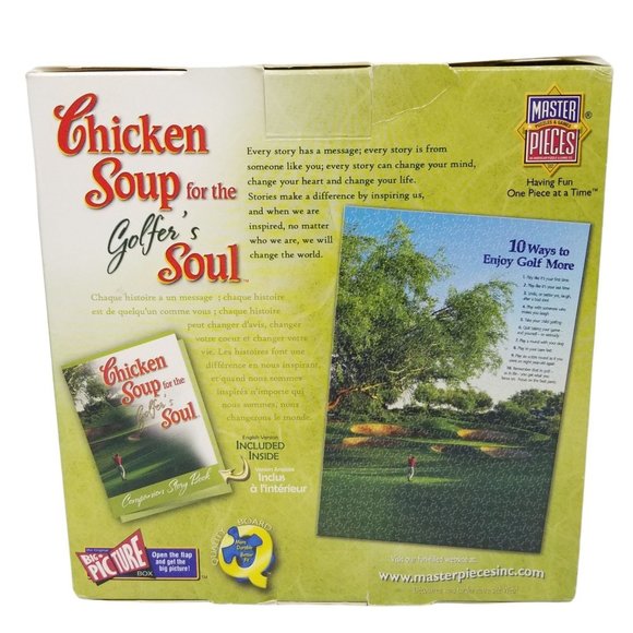 Master Pieces Puzzle Chicken Soup For The Golfers Soul 500 Pc Complete Booklet - Picture 3 of 8